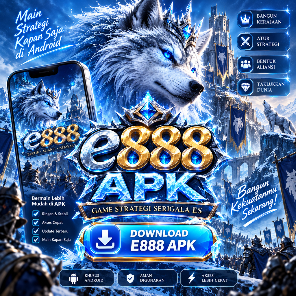 E888 APK game strategi Serigala Es